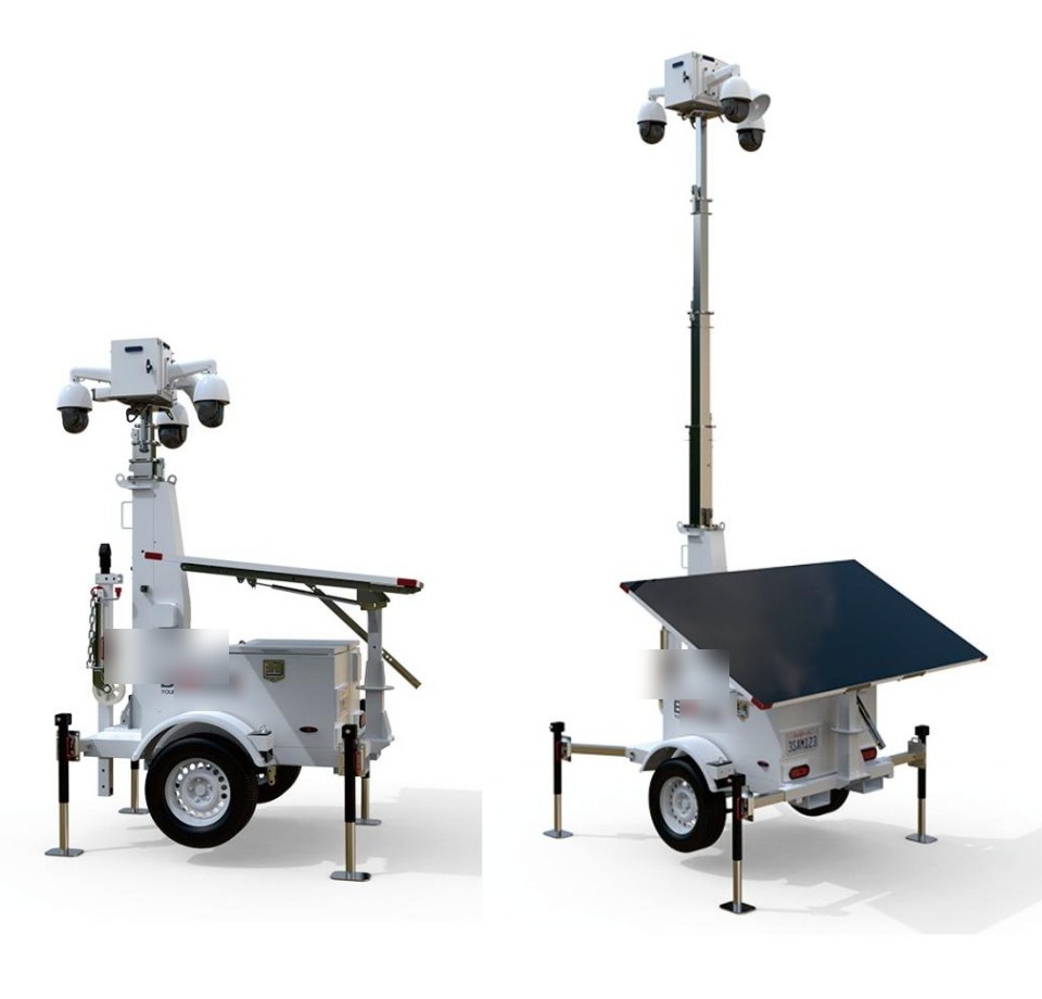 HiSITE solar CCTV tower