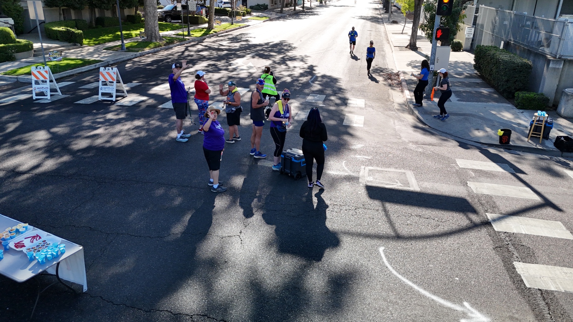 Aid station volunteers
